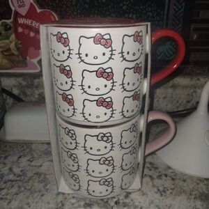 Hello Kitty Stacking Mugs Set